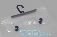 Hooking Bag For Clothing Pouch With Slide Or Self Sealing Zipper, Bag For Swimwear Bag With Hook