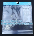 Eco-friendly Hanger Zipper Bag/Rigid Handle Zipper Bag/Hook Handle Poly bag, Hanger Hook Bag For Clothes