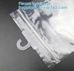 biodegradable Clothes Underwear PVC Packaging Bag With Hook Display Bikini Swimwear Bag, Environmental