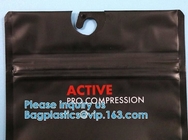 Swimwear Packaging Pouch With K Top, Gusset Bag Bikini Zipper Packaging Bags, Hanger Hook Underwear