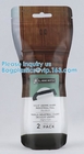 doypack Matte Mylar Packaging Bag Black Plastic Aluminum Foil Smell Proof Mylar Coffee Zipper Lock Bags