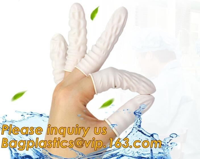 Powder Free Disposable Static Dissipative Natural Latex Black ESD Finger Cots,Antislip finger coat/latex finger cots /Do