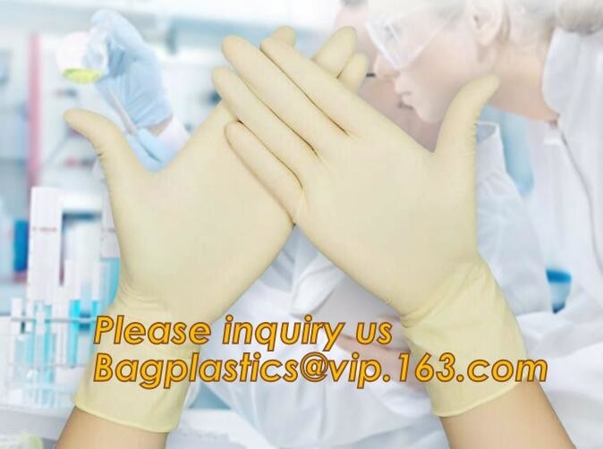 Medical and daily use sterile latex surgical disposable gloves,Latex free powder free examination medical purple disposa