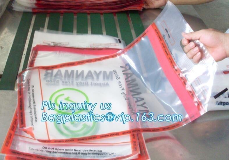 Evidence Collection Mailing Security duty free Security Bags,ICAO Duty Free Security Packaging STEB Bag