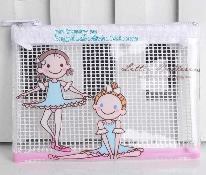 100% Biodegradable eco-friendly k slider plastic transparent clear EVA bag, stationery package slider bag with cus