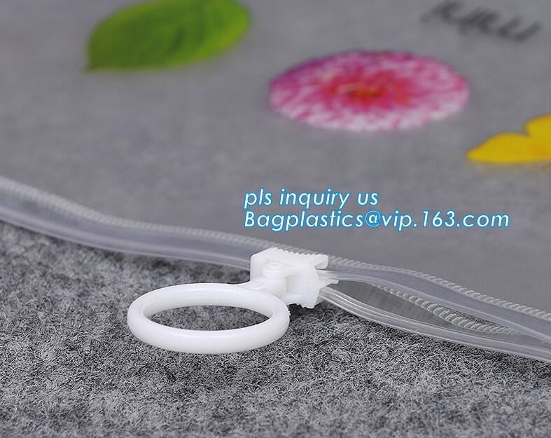 promotional bag clear slider k pvc bag, slider k pvc travel cosmetic bag, k bags gusset pvc plastic ba