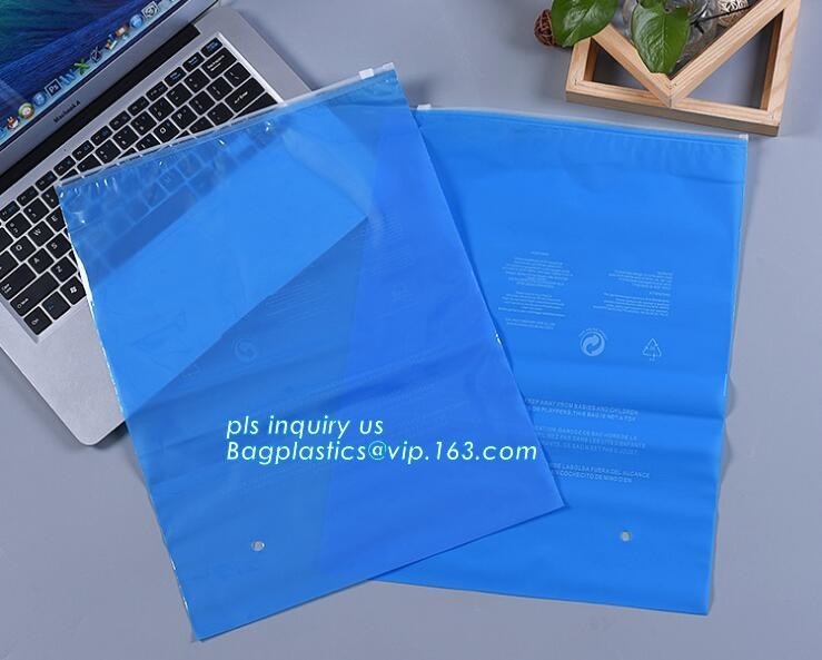 zipper top clothes packaging PP LDPE plastic slider bag with custom logo, Summer Kit Frosted k Bag/ Slider Zipper