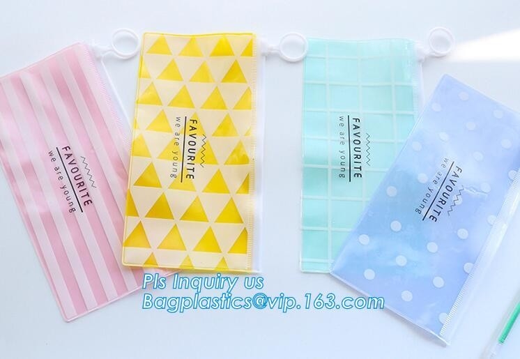 Slider Zipper PVC Pouch Clear Vinyl PVC k Bag, slider bag for underwear packaging slider zipper vinyl bag for clot