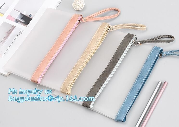 Zip Top Custom Printing Eco Friednly Slider k Bag, slider zipper pvc pouch clear vinyl pvc k bag
