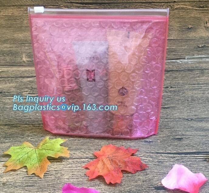 Bubble k Bag, Low Price Poly Slider Bubble Bag, Reclosed Black Foil Bubble Zipper Bag, customized Slider bubble ba