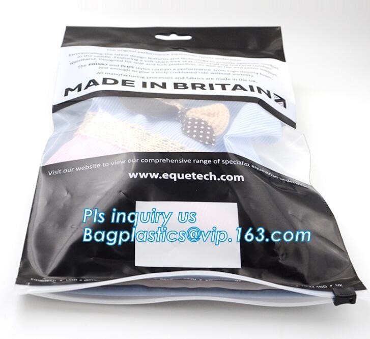 BOPP CPP printed plastic slider zipper bags for garment household packaging bag, slider zipper bag/transparent zip lock