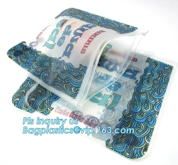 No-toxic clear transparent pvc slider custom logo zipper bag, bag with slider nice plastic garment bag, slider zipper