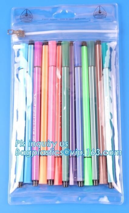Fabric zipper professional vinyl slider bag pvc zipper bag, slider zipper plastic bag for packaging, zipper packing bag