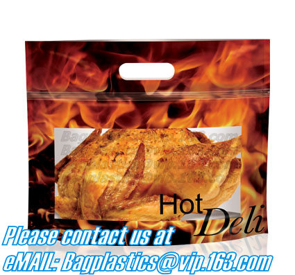 Kraft-Paper-Roast-Chicken-Bag Roast Chicken Food Package Food Packing Bag Custom Food Packing,Hot Deli Bag Chicken Stand