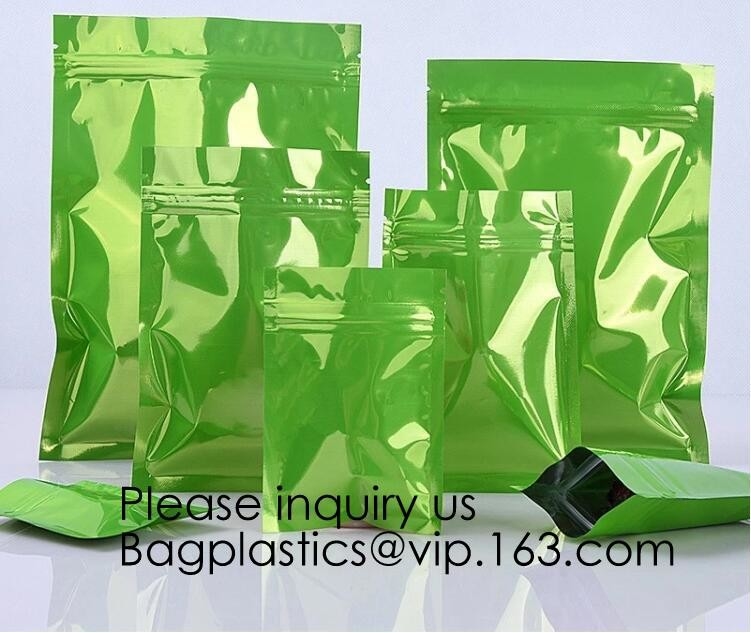 Top zip plastic bag food packaging/ 3 side seal zipper bag/ stand up pouch k bag for meat,pork,beef,sea food pack