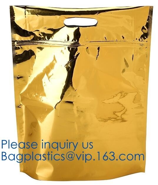 qual seal flat bottom stand up pouch with k,plastic bag slide zipper with side gusset,metalized 8 side seal food p