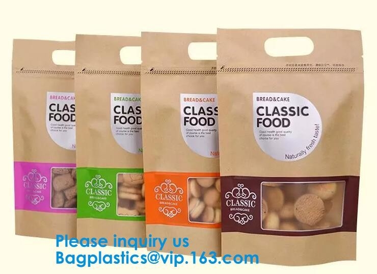 Recycled Eco Friendly Corn Starch k Stand Up Food Packaging 100% Compostable Biodegradable Plastic Pouch Bag