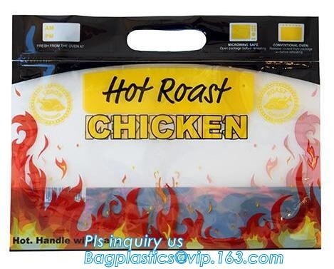 retort bag snack food bag packing film/chicken food bags, zipper laminated roasted chicken packaging bag, Chicken Packag