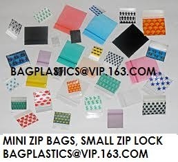 2 mil 2"x 3" 1.5x1.5 1x1 reclosable small bags plastic mini k bag zipper bag, mini apple bags, mini bags, super sm