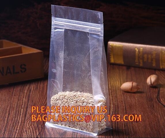 printable plastic  bag for candy snack food package, side seal pp plastic zip lock bag with die cut hole, pp bag