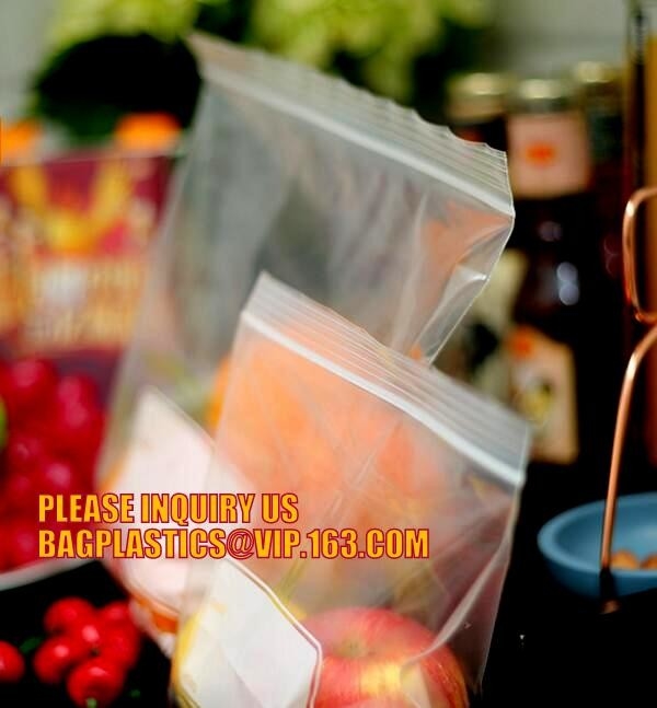 Recloseable k PE bags/ LDPE material Medicine zipper bag/ clear PE pouch, Heavy duty LDPE double-track zipper pac