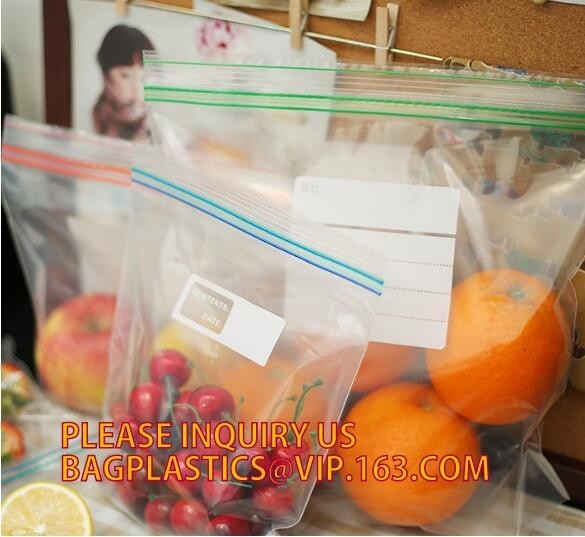 FDA LDPE k Gallon Slider Storage freezer Bags, custom printing mini k bags with apple brand, ROHS recyclable