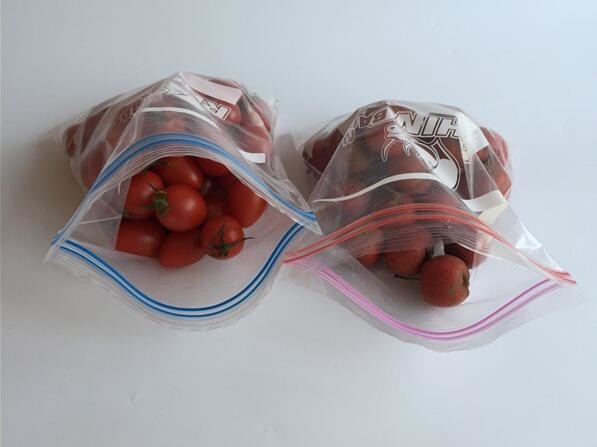 Double zipper bpa free food grade liquid plastic breast milk storage bags, food double zip lock plastic packaging bags