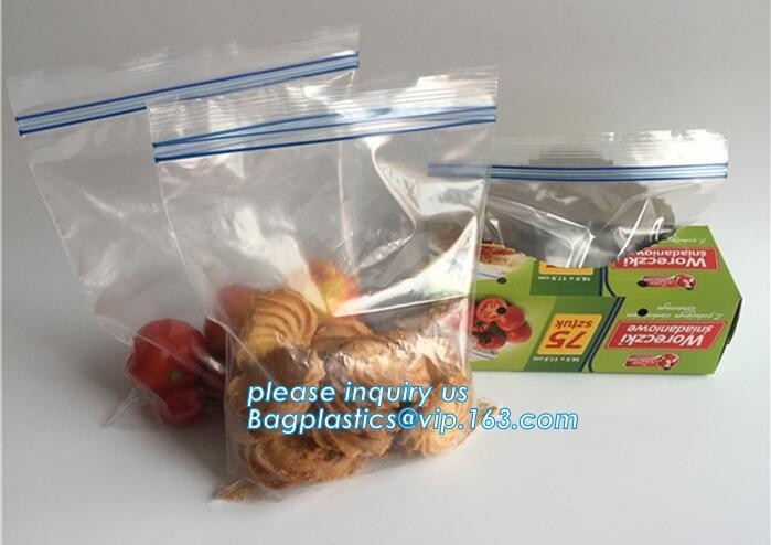 food grade packing clear  bag LDPE transparent custom printed zipper bags plastic k bag, Food Grade LDPE Pla