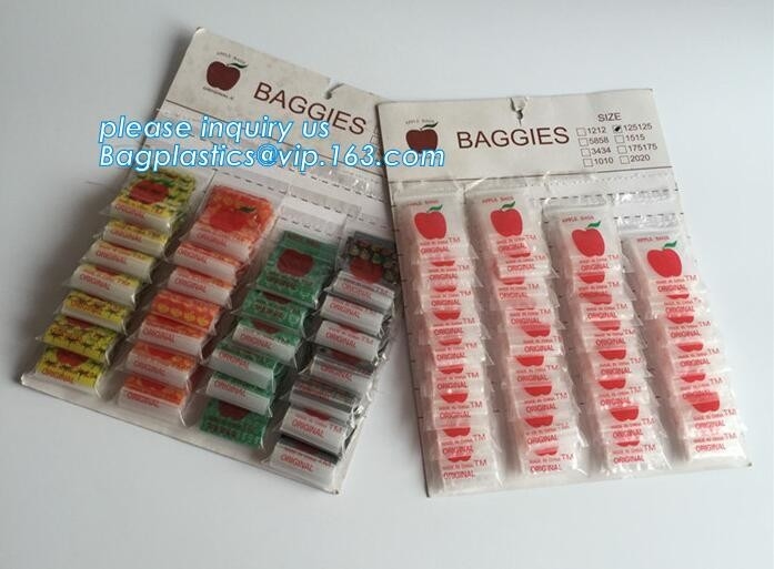 1515 mini apple k bags, apple baggies printed mini k bag with different size from china supplier, minigrip