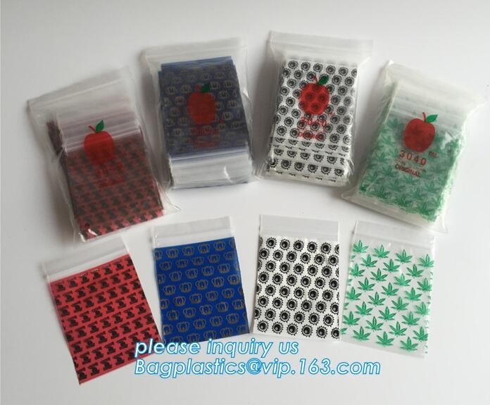 reusable custom apple k bags, Mini apple plastic baggies, Recycled Clear Mini Heavy Duty k Bag apple baggie