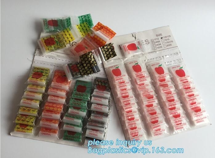 Bag Type and Accept Custom Order Mini Apple bags baggies, Apple Mini Zip Lock Bags, k bag mini apple zipper bag wi