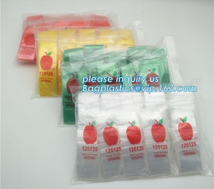 1212 Apple Mini k Baggies 17 Color Mix 100 Bags 1/2&quot; X 1/2&quot;, cheap 100%LDPE plastic custom 3x3 zip lock bag/ custo