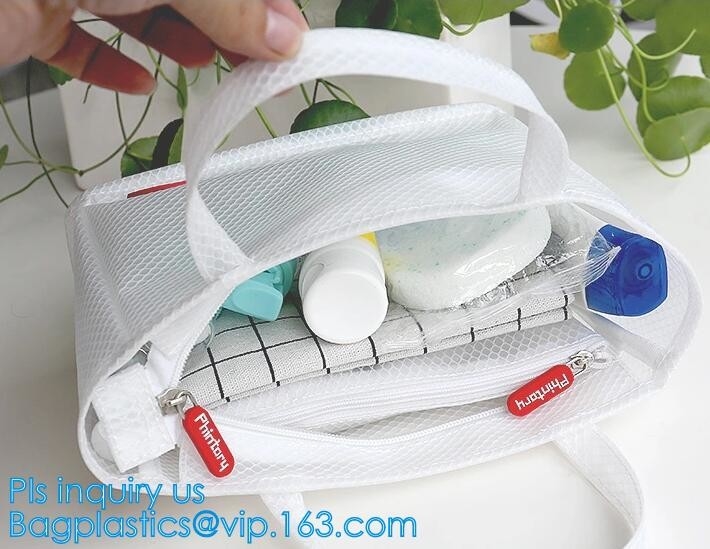 polyester outdoor tote beach mesh bag for women/fashion nylon mesh shopping handbag, Nylon Mesh Beach Bag, carry, wallet