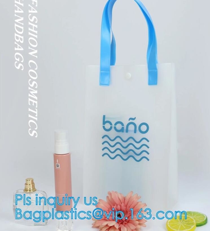 Beach Lash Package Tote Shoulder Bag with Interior Pocket, Customized Large Clear PVC Tote Bag Beach Bag, Water Resistan