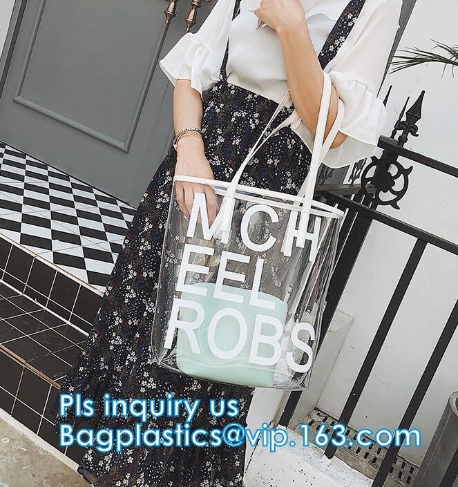 PVC bags clear lady cosmetic bag, transparent waterproof pvc cheap beach bags, Women's Casual Canvas Tote Bags Shoulder