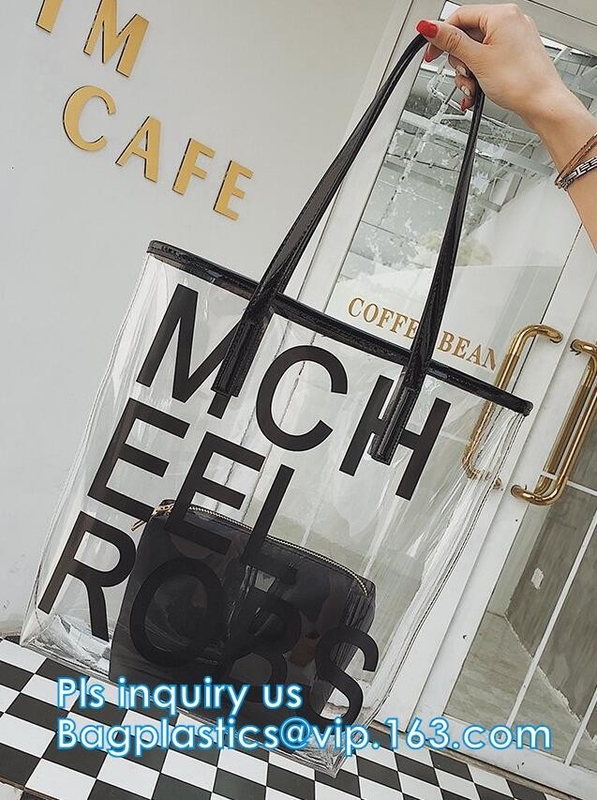 popular big handbags PVC printing women bag, Shoulder Bags Popular Women Beach Bags, shoulder designer luxury designer h