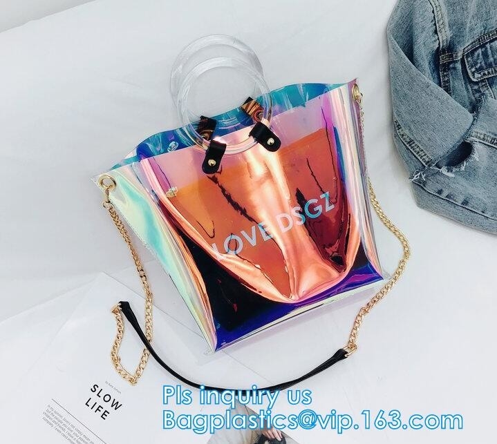 Purses PVC Vinyl Plastic Purse Bag Handbag Ladies, Summer pvc tote bag lady transparent PVC handbags, Shoulder Handbag H