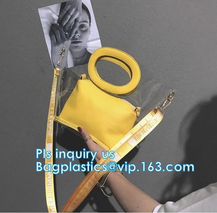 tote bag pu waterproof beach package handbag, Colorful PVC PU Handbag For Woman, Beach Bag Women Handbag With Cotton Rop