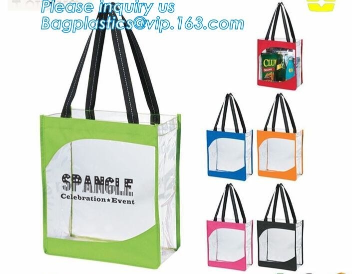 custom Design logo printed pvc clear plastic bags, professional printing shopping bag plastic bag, Biodegradable Recycla