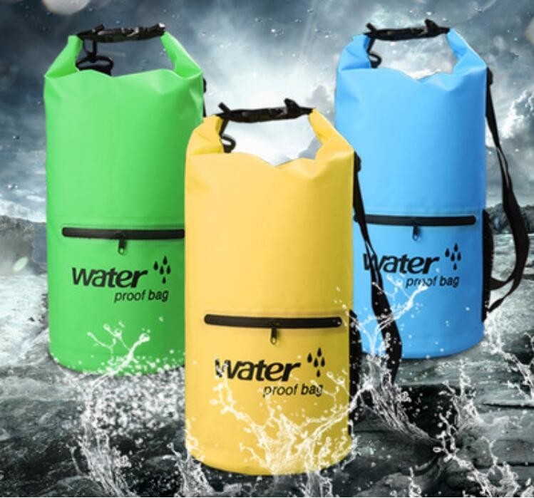 promotion 10L,20L,30L PVC tarpaulin ocean pack floating dry bags with shoulder strap front pocket, Swimming Floating Wat