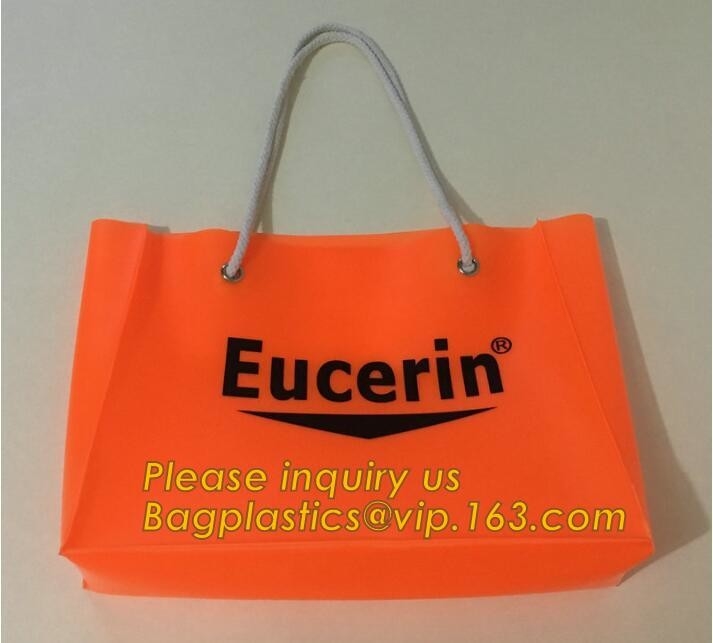 China manufacturer new arrive customized clear pvc handle bag,Portable Knotted Handle PVC Ice Cooler Bag For one Wine Bo