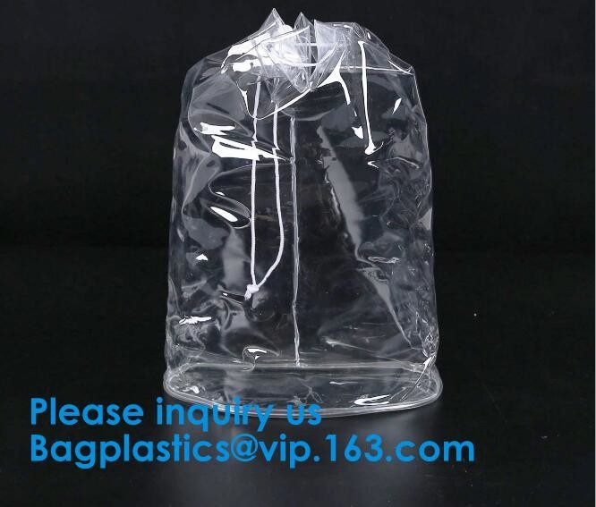 PVC Transparent Drawstring Bag For Sports Cloth,Promotional Transparent PVC Clear Drawstring Backpack Bags Promotion Gif