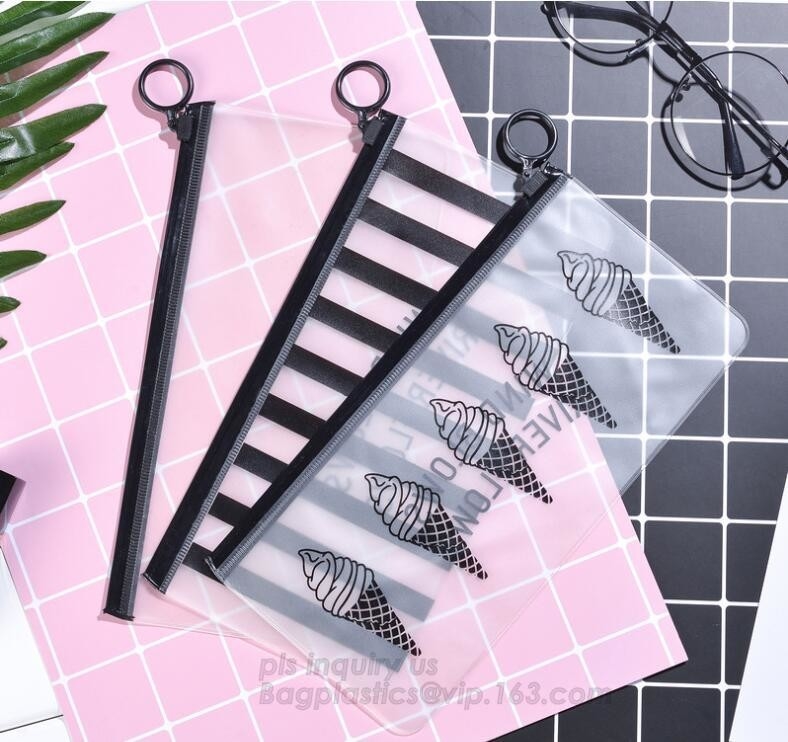 Slider Zipper PVC Pouch Clear Vinyl PVC k Bag, slider zipper pvc pouch clear vinyl pvc k bag, vinyl pvc eva