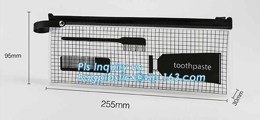 Flat Pouch Bag Type Clear PVC Plastic Slider k bag, swimwear packaging eva bags,slider zipper bags for towel, slid