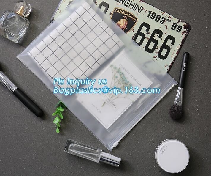 matte frosted PVC slider zipper bag plastic bag with zipper/pvc zipper lock slider bag/resealable pvc slider zip poly ba