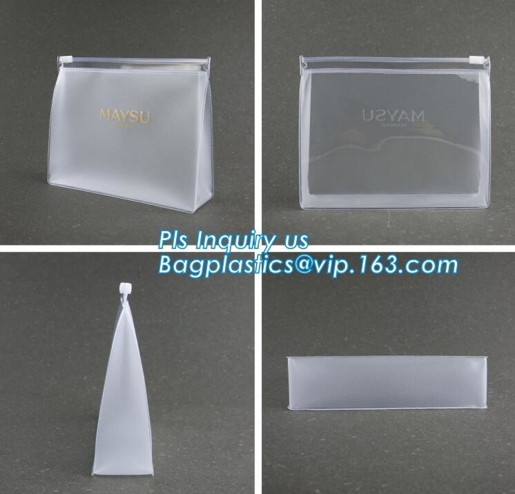 Stores plastic pe slider zip lock bag, clothing packaging bag with zipper/clothes packaging bags/PVC slider bag