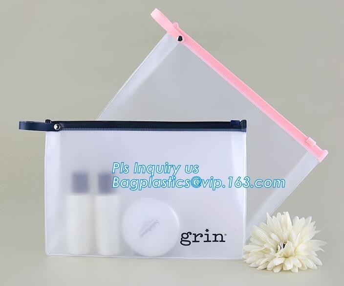 slider k pvc travel cosmetic bag, Cartoon Kid Handbag Pu Cheaper Plastic Zipper Slider Clear Pvc Bag, slider zippe