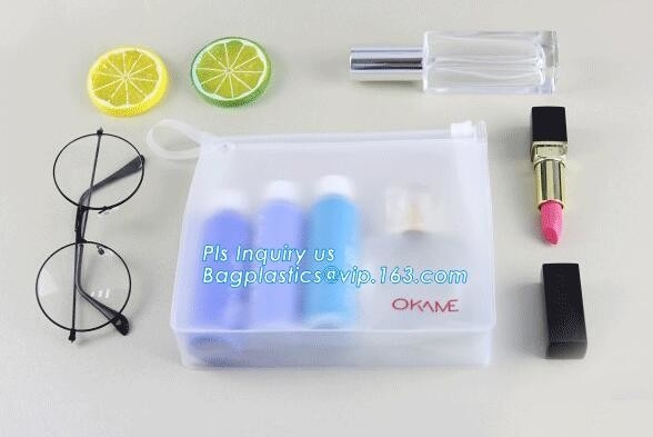 frosted zipper lock slider packing bag, cosmetic tool packaging sliding zipper bags, waterproof pe k slider bags