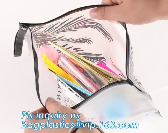 Heat Welding PE Plastic Envelope Bag With Slider Zipper Top, Polythene Plastic Slider k Bag For Garment Packing