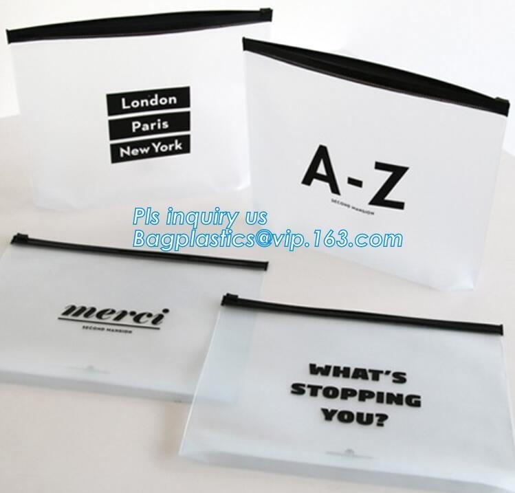 Summer Kit Frosted k Bag Slider Zipper Bag, underware packing PE material slider zipper bag, slider zipper pvc bag